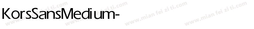 KorsSans Medium字体转换